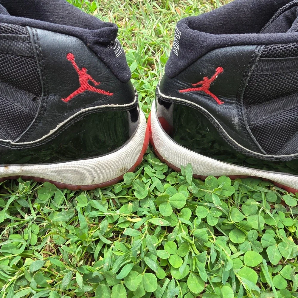 Jordan Air Jordan 11 Retro Bred Black True Red White 378037-061 Mens Sneakers